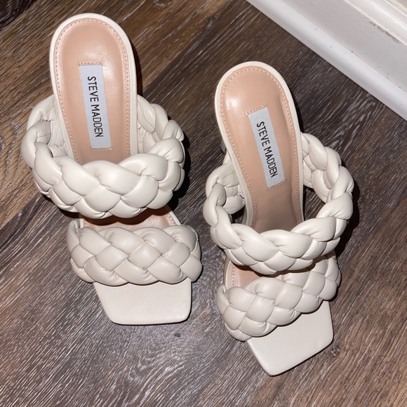 Steve Madden Shoes - Steve Madden Bone Braid Heels Skinny